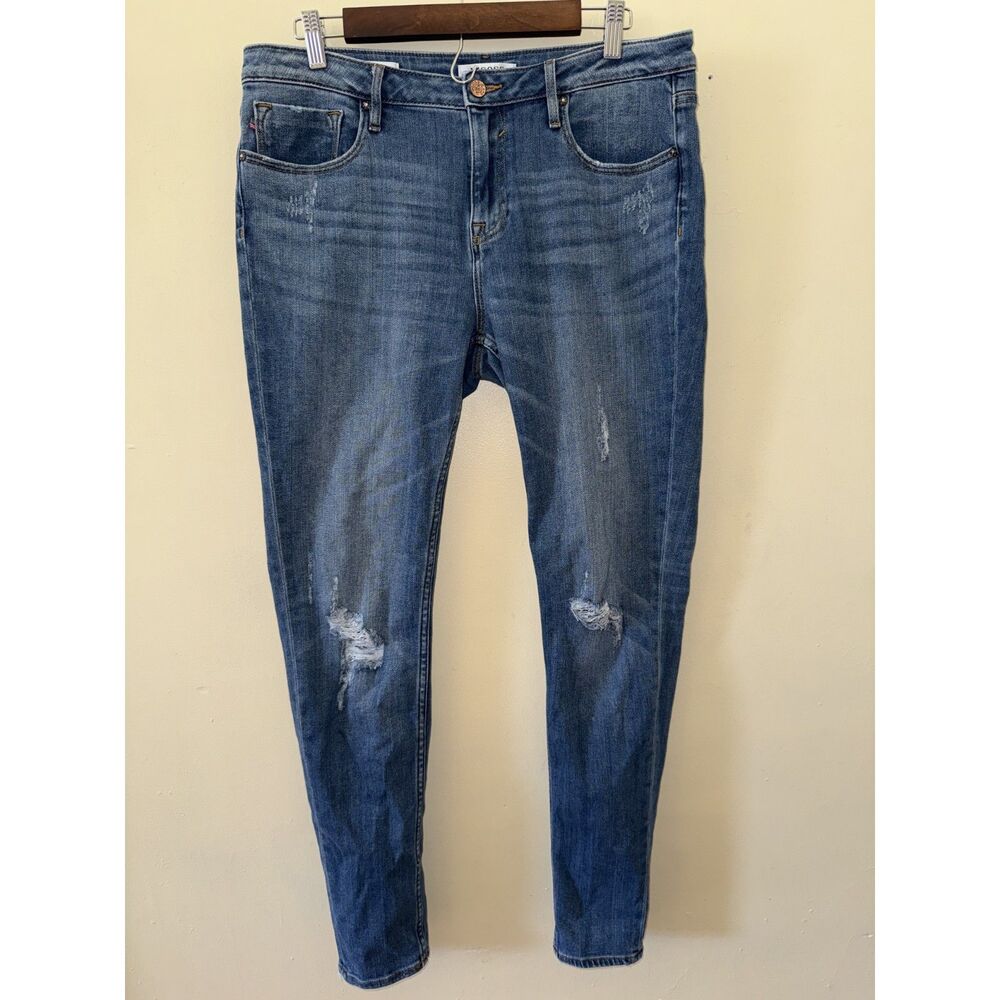 Vigoss Jagger Skinny Jeans Womens 32 Distressed Medium Wash Stretch Denim